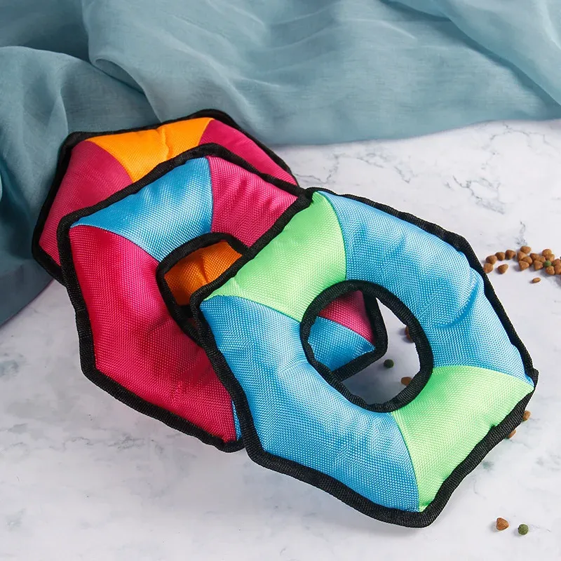Oxford Hexagon Frisbee Dog Toy - photo 1