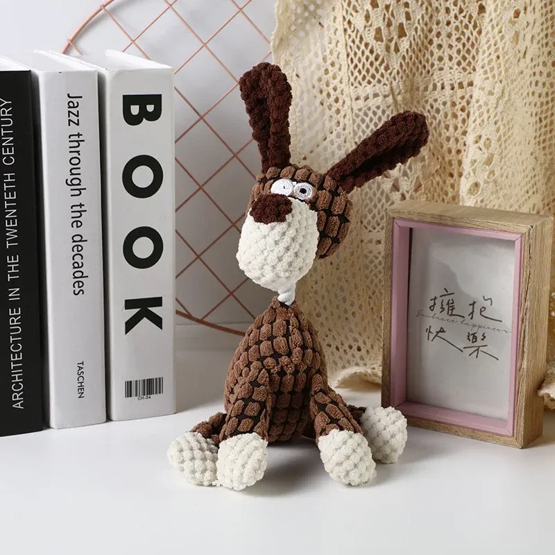 Tri-Color Donkey Plush Dog Toy - photo 1