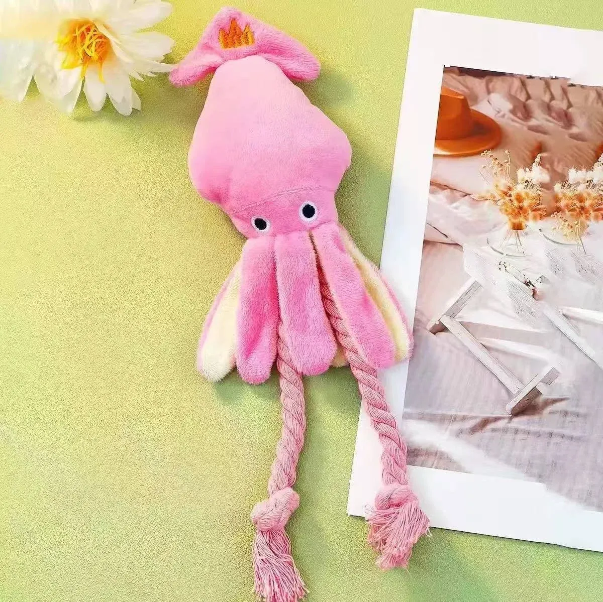 Octopus Plush Dog Toy wholesale from Lanshine Pet