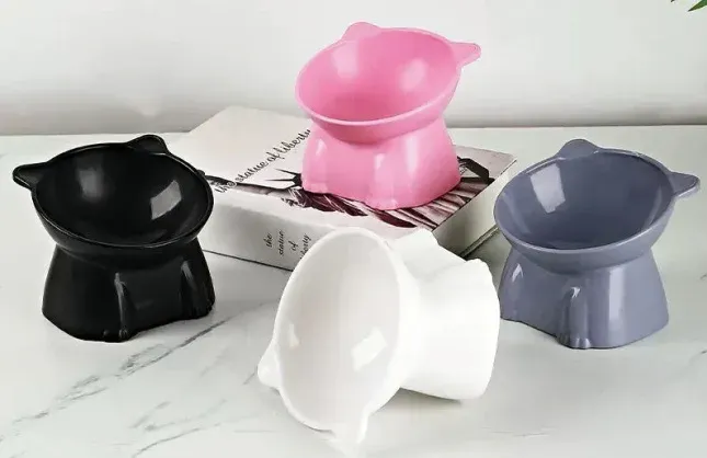 Cat-Ear Dual Pet Bowls wholesale pet product from Lanshine Pet