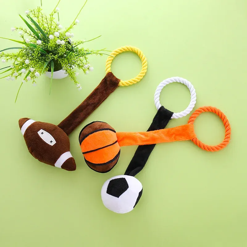 Pull Ball Plush Dog Toy wholesale from Lanshine Pet