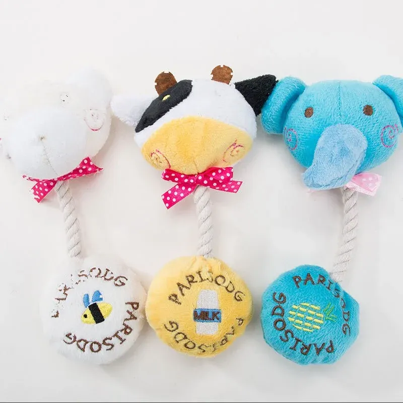 Rope Ring Elephant Bear Cow Dog Toys wholesale from Lanshine Pet