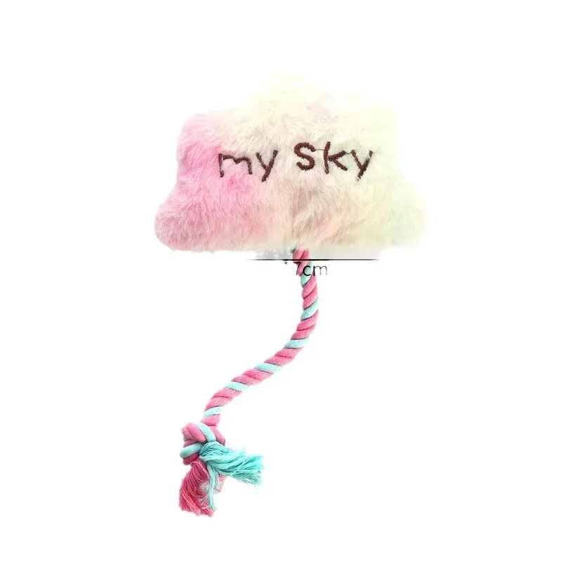Rainbow Fur Rope Dog Toys (4 Designs) - photo 2