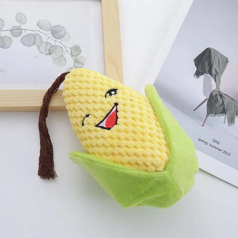 Crinkle Corn Plush Dog Toy - photo 4