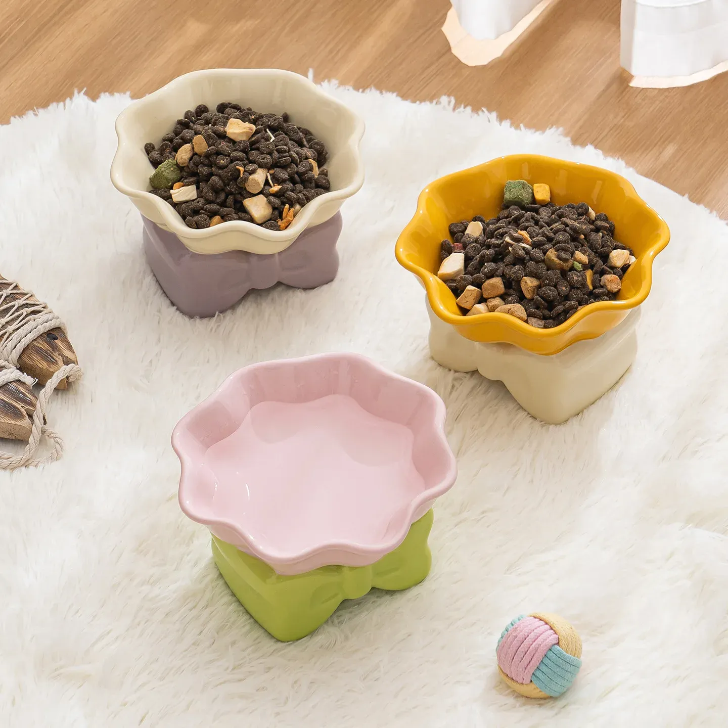 Bow-Knot Ceramic Pet Bowl - photo 4
