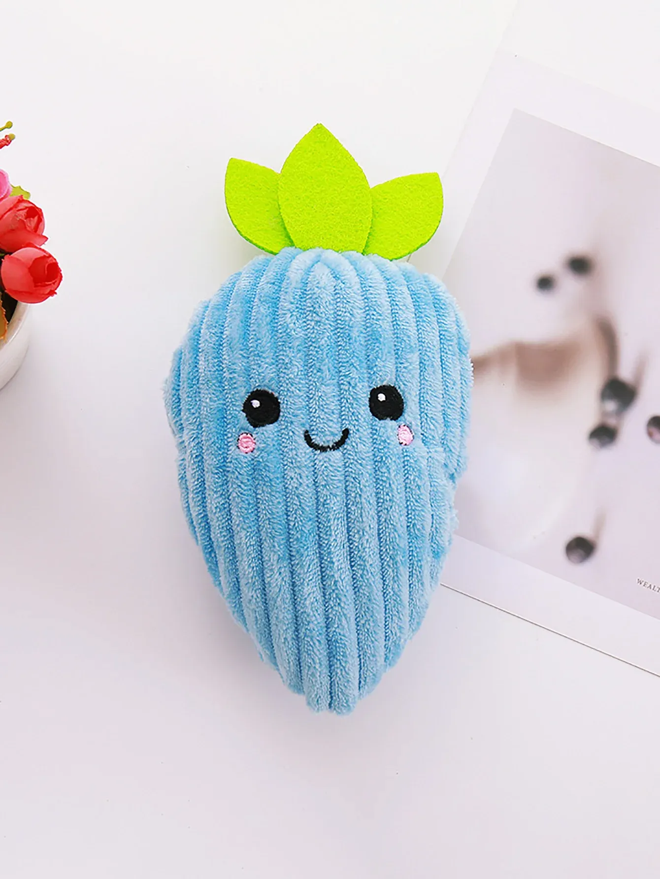 Striped Carrot Plush Dog Toy - photo 4