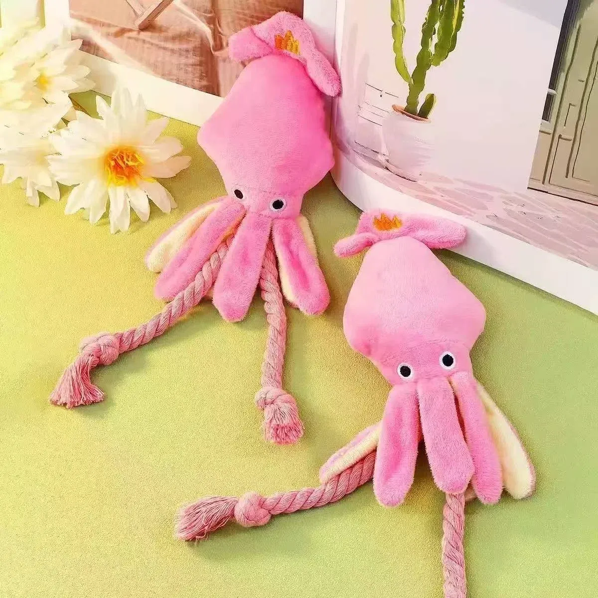 Octopus Plush Dog Toy - photo 1