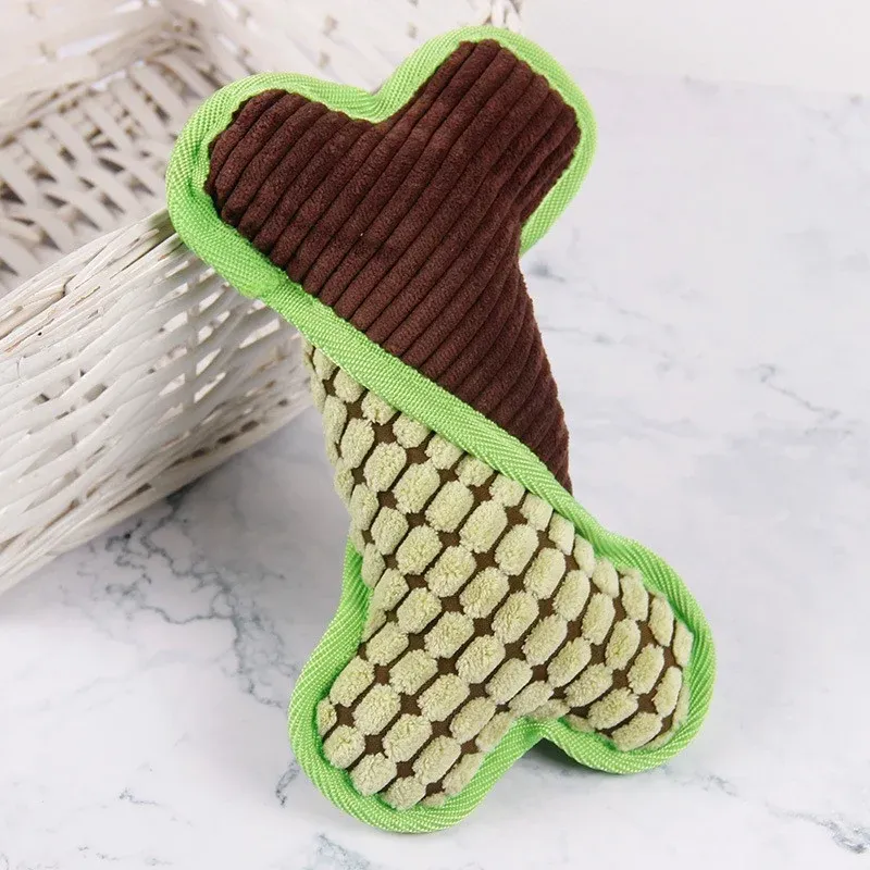 Reversible Bone Plush Dog Toy - photo 1