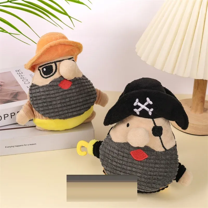 Pirate Captain Plush Dog Toy wholesale from Lanshine Pet