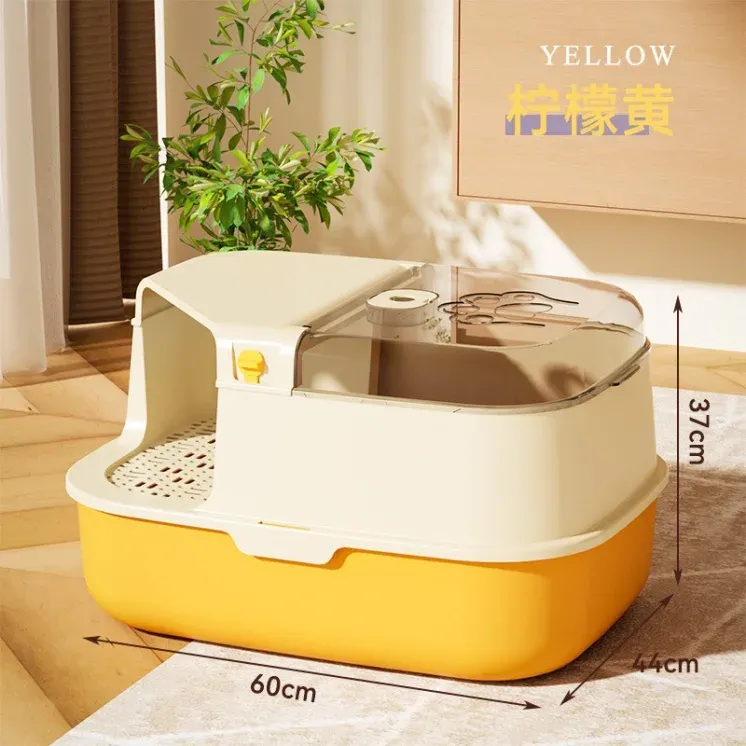 Corridor Enclosed Litter Box – PP + Stainless wholesale pet product from Lanshine Pet