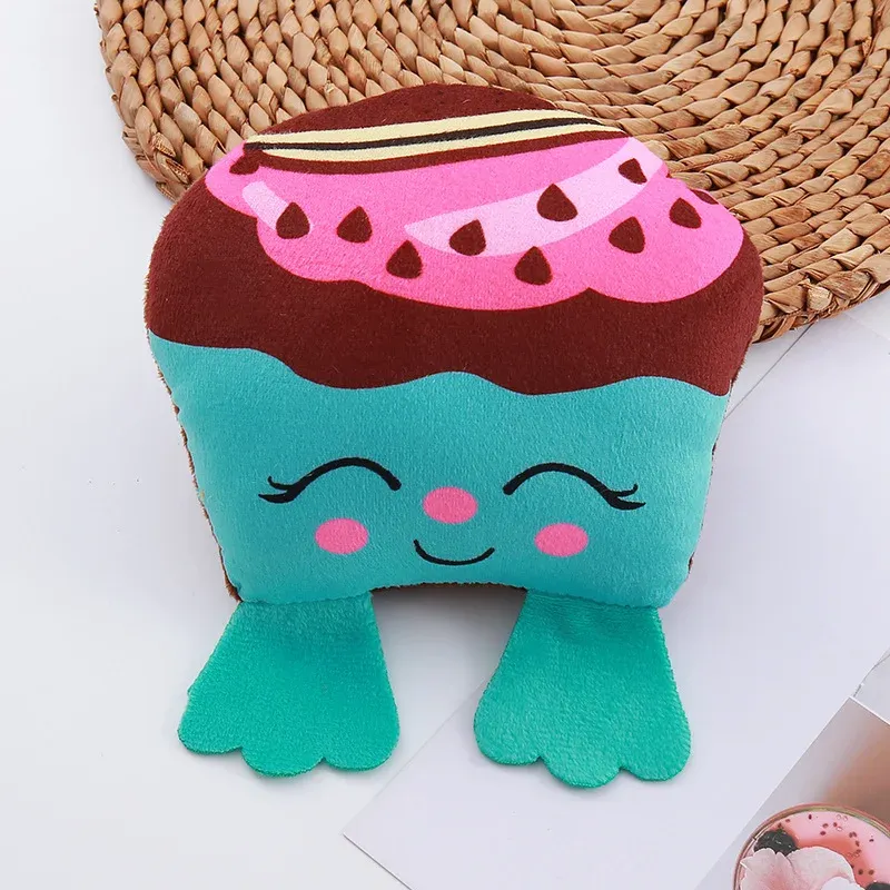 Printed Cupcake Plush Dog Toy - photo 5