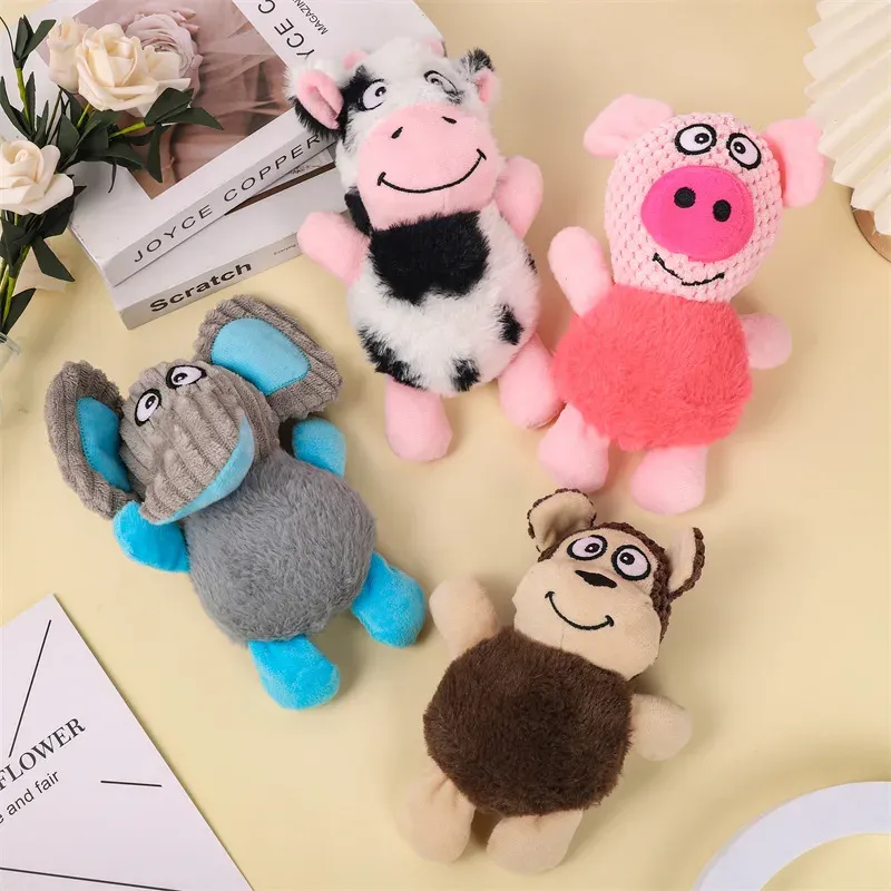 Chubby Animal Plush Dog Toys (4 Styles) - photo 2