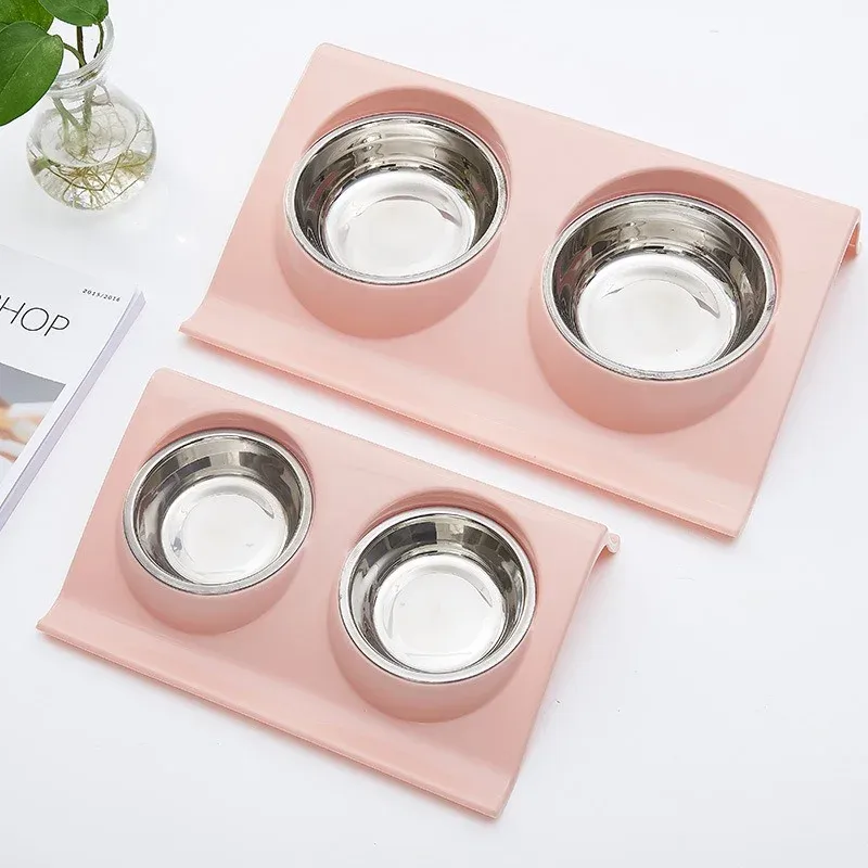 W-Shape Anti-Leak Double Bowl - anti leak double bowl wholesale from Lanshine Pet