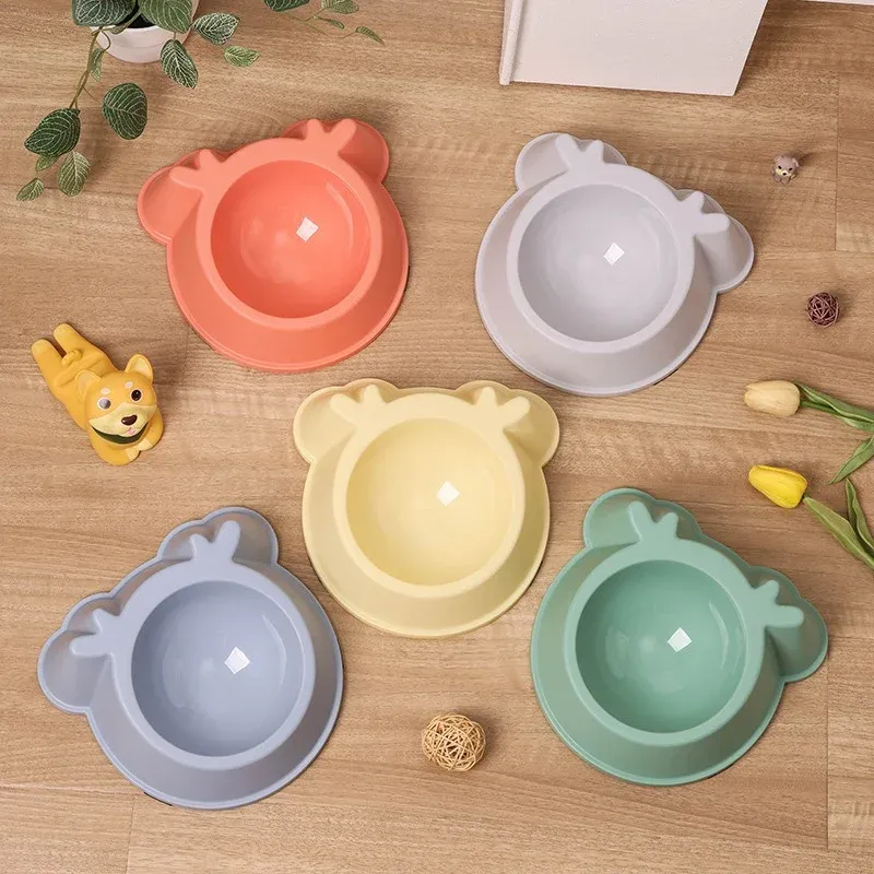 Deer Tilted Single Bowl - tilted pet bowl wholesale from Lanshine Pet