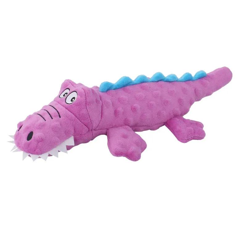 Bubble-Texture Crocodile Plush Dog Toy - photo 2