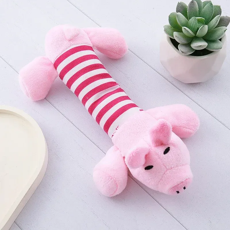 Striped Pig Duck Elephant Dog Toys - photo 4