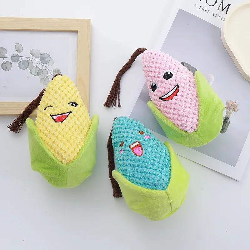 Crinkle Corn Plush Dog Toy - photo 1