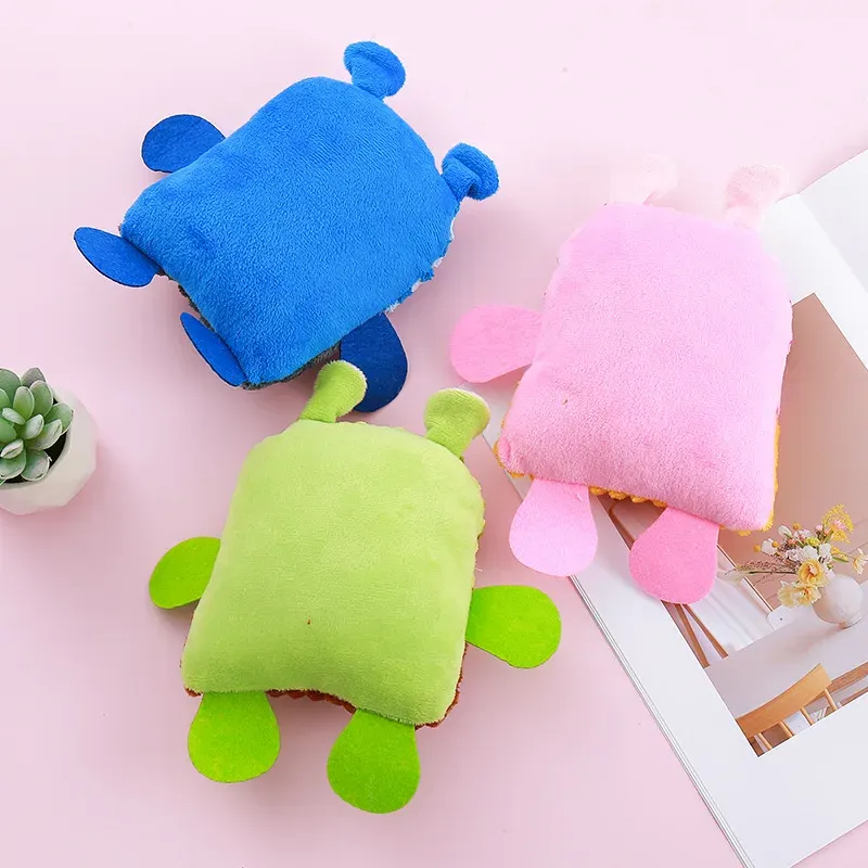 Rainbow Hippo Plush Dog Toy - photo 3