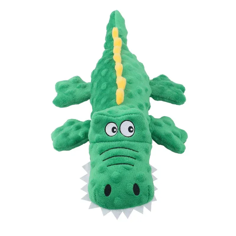 Bubble-Texture Crocodile Plush Dog Toy - photo 3