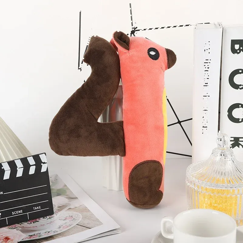 Number Plush Dog Toys (4-6) wholesale from Lanshine Pet