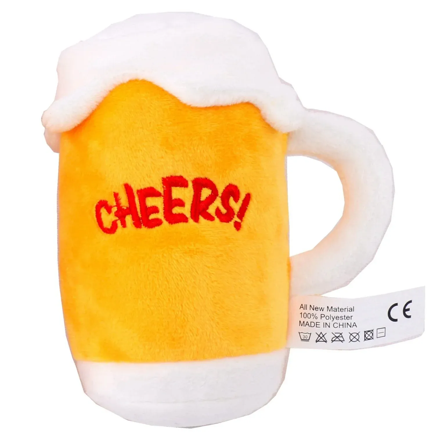 Beer Mug Plush Dog Toy wholesale from Lanshine Pet