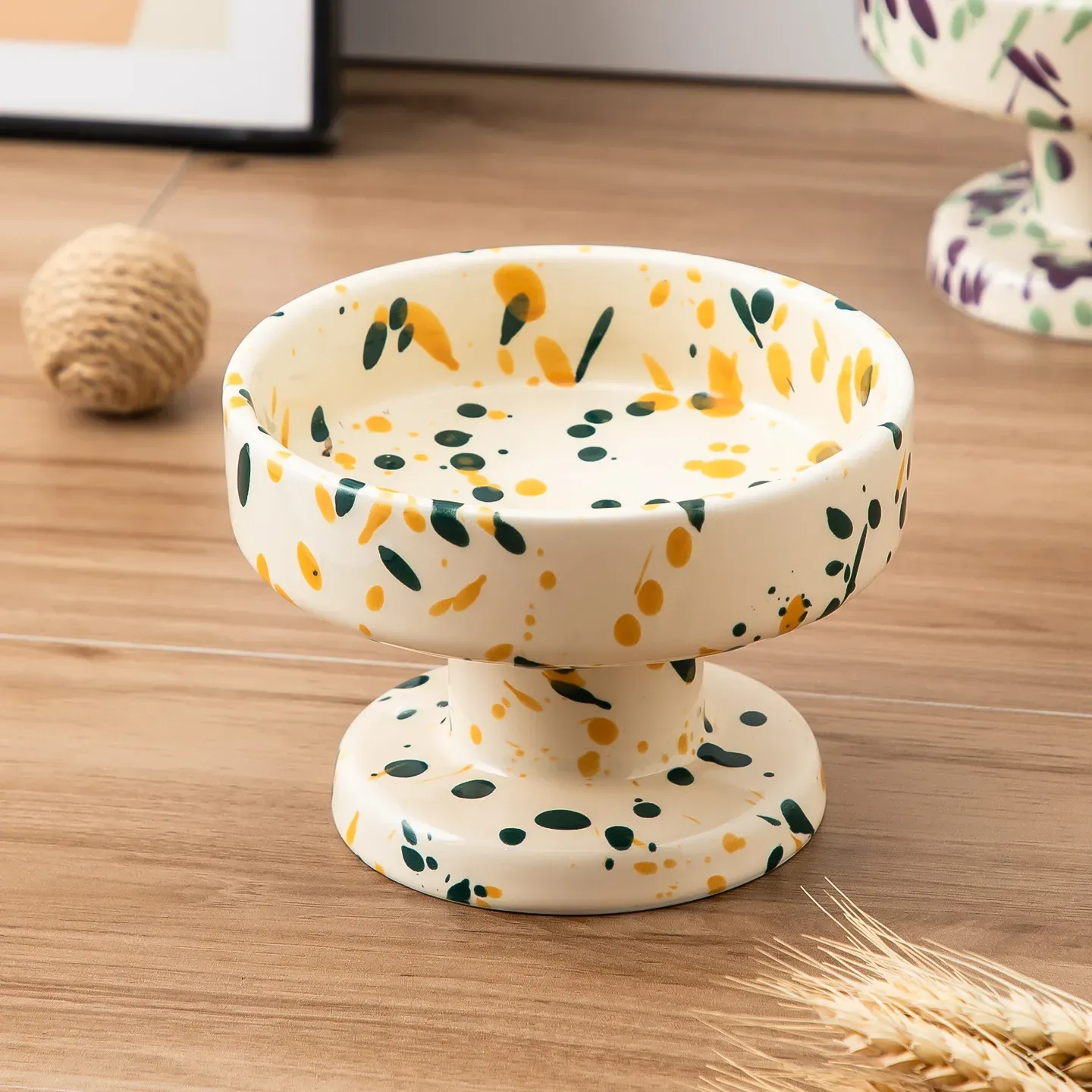 Ink-Splash Bubble Ceramic Bowl (400ml) - photo 2