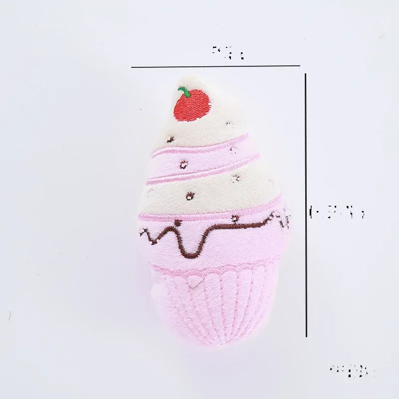 Ice Cream Plush Dog Toy - photo 2