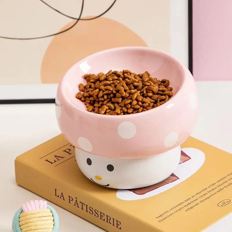 Mushroom Ceramic Pet Bowl - photo 4