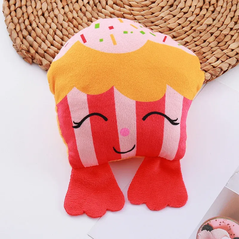 Printed Cupcake Plush Dog Toy - photo 4