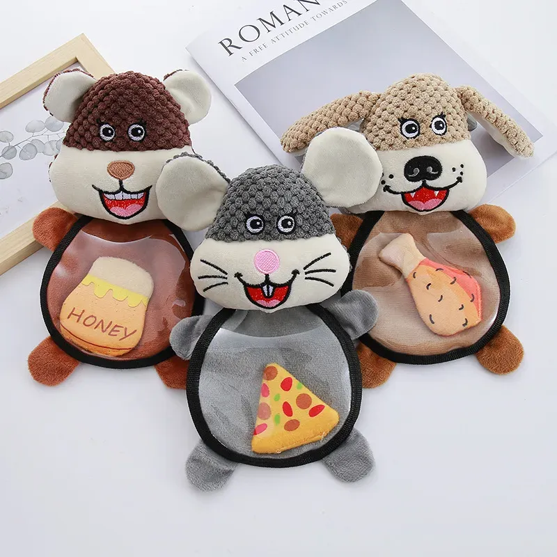 Treasure Animal Plush Dog Toys (3 Styles) wholesale from Lanshine Pet