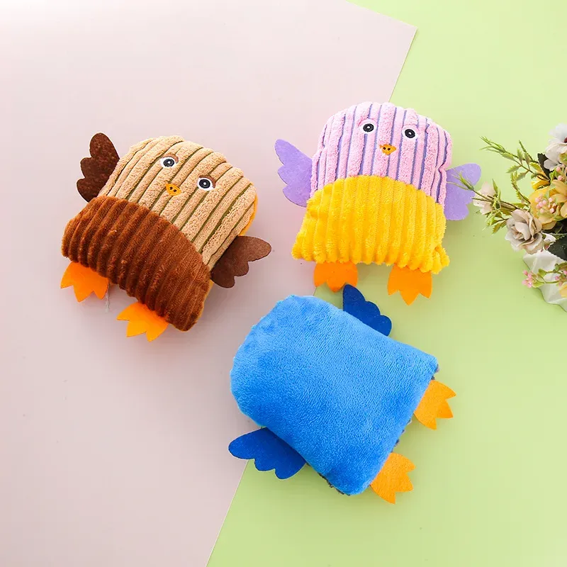 Striped Owl Plush Dog Toy - photo 3