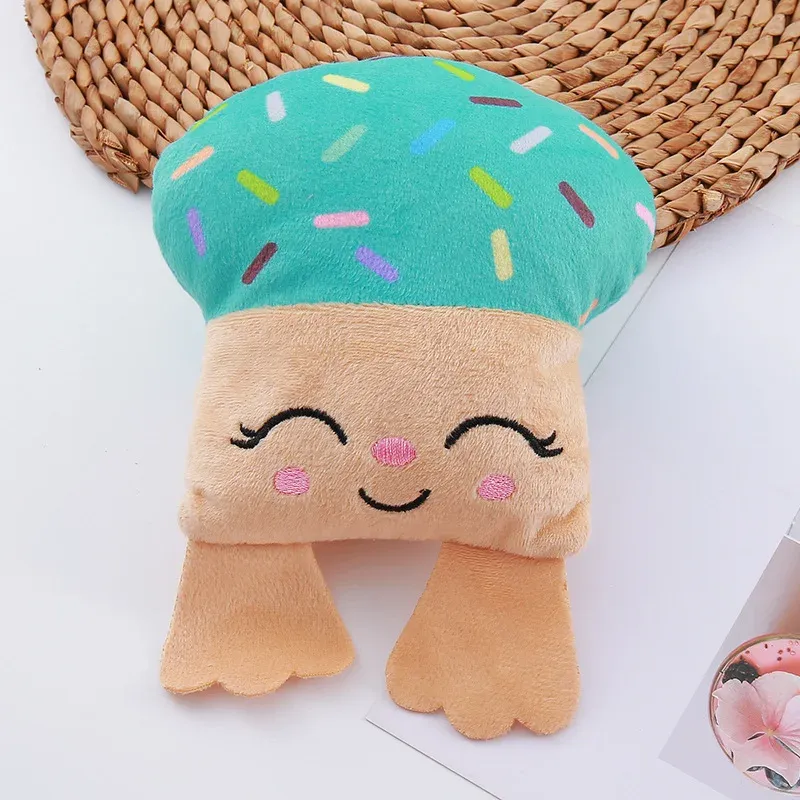 Printed Cupcake Plush Dog Toy - photo 3