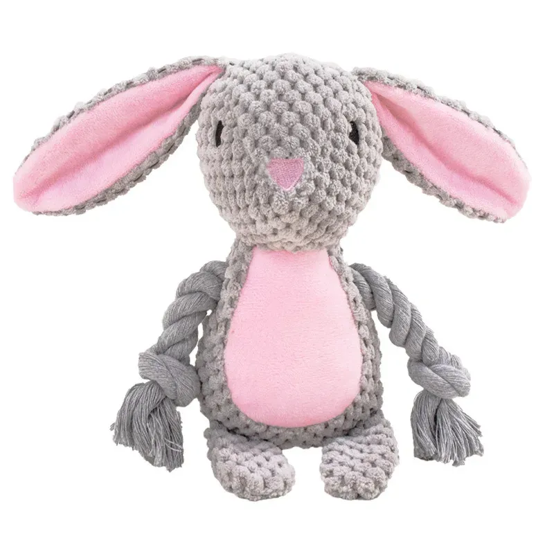Corduroy Farm Animal Plush Dog Toys - photo 4