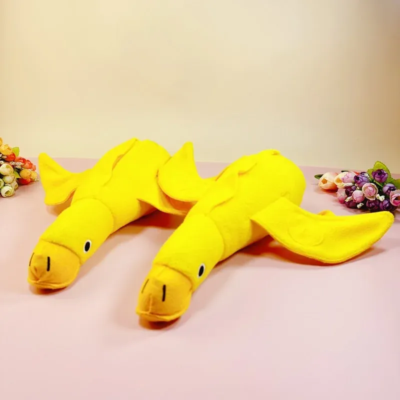 Treat-Hiding Duck Plush Dog Toy - photo 1