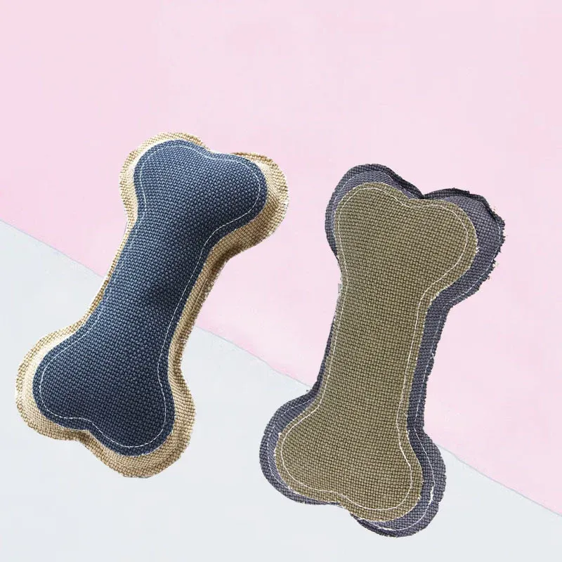 Burlap Bones Dog Toy wholesale from Lanshine Pet