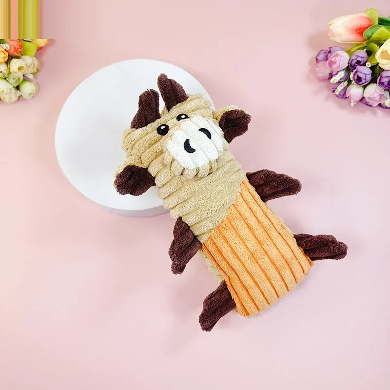 Colorblock Cow Plush Dog Toy - photo 3