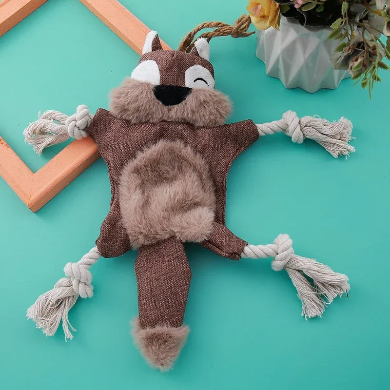 Crinkle Bear Squirrel Fox Dog Toys - photo 5