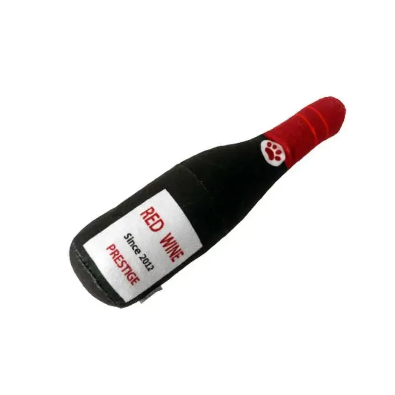 Wine Bottle Squeaky Plush Toys (3 Pack) - photo 6