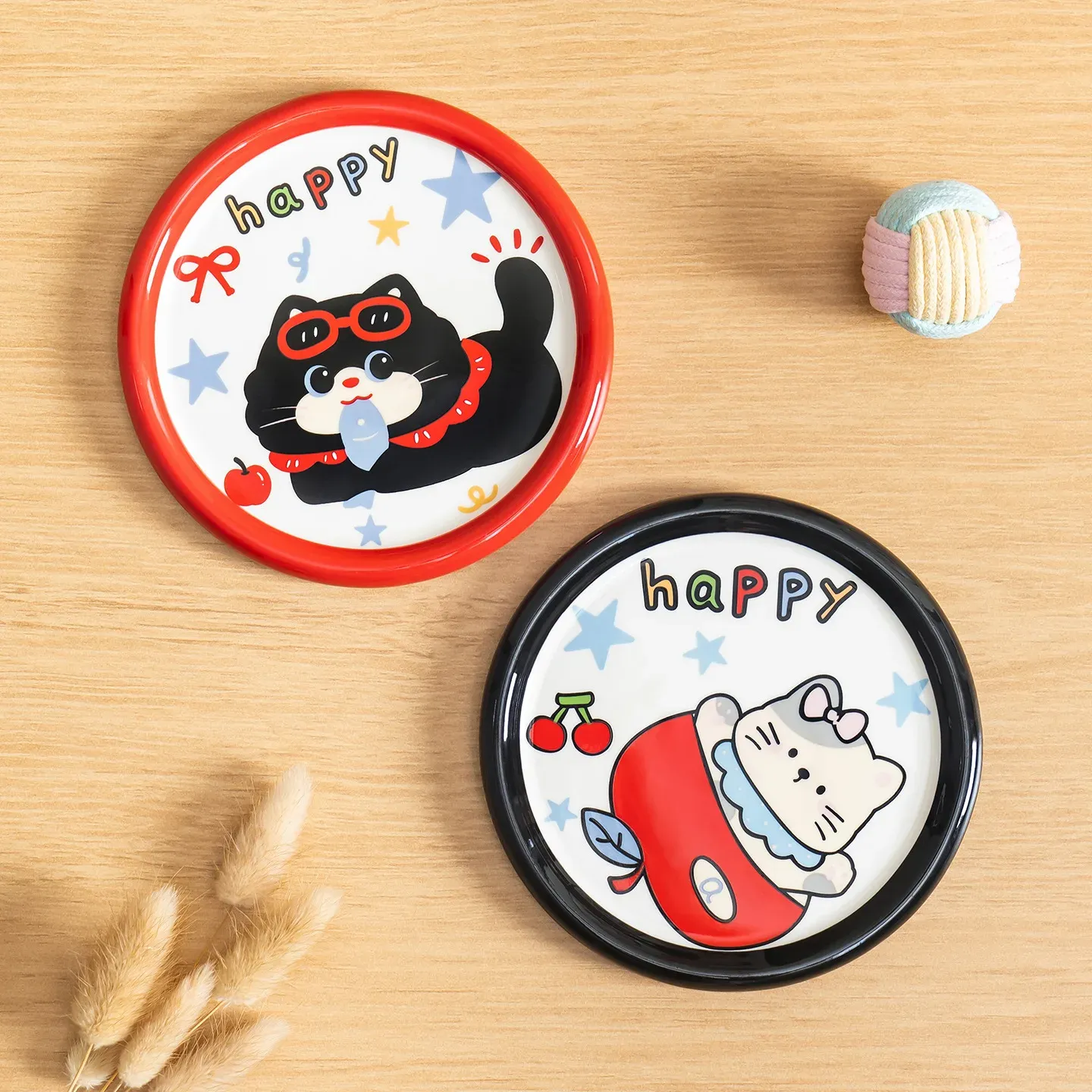 Happy Cartoon Ceramic Bowl wholesale from Lanshine Pet