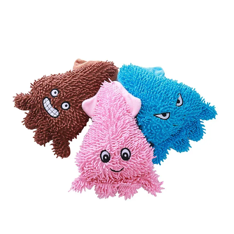 Heart Squid Mop Plush Dog Toy - photo 4