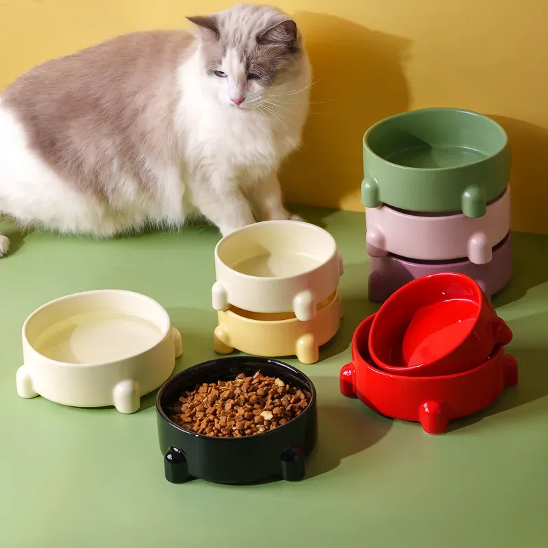 Wide-Mouth Ceramic Pet Bowl wholesale from Lanshine Pet
