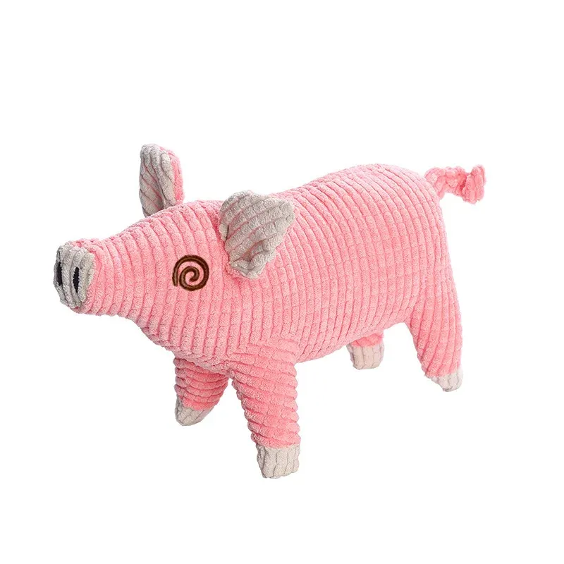 Naughty Pig Plush Dog Toy - photo 1