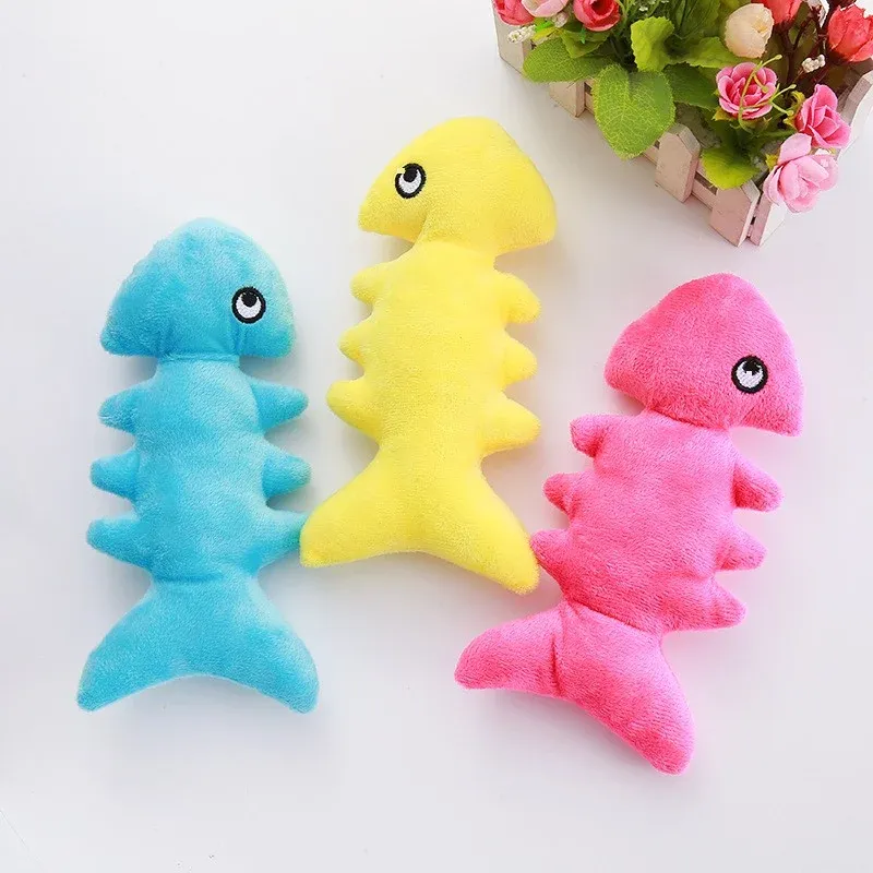 Fish Bone Plush Dog Toy - photo 2