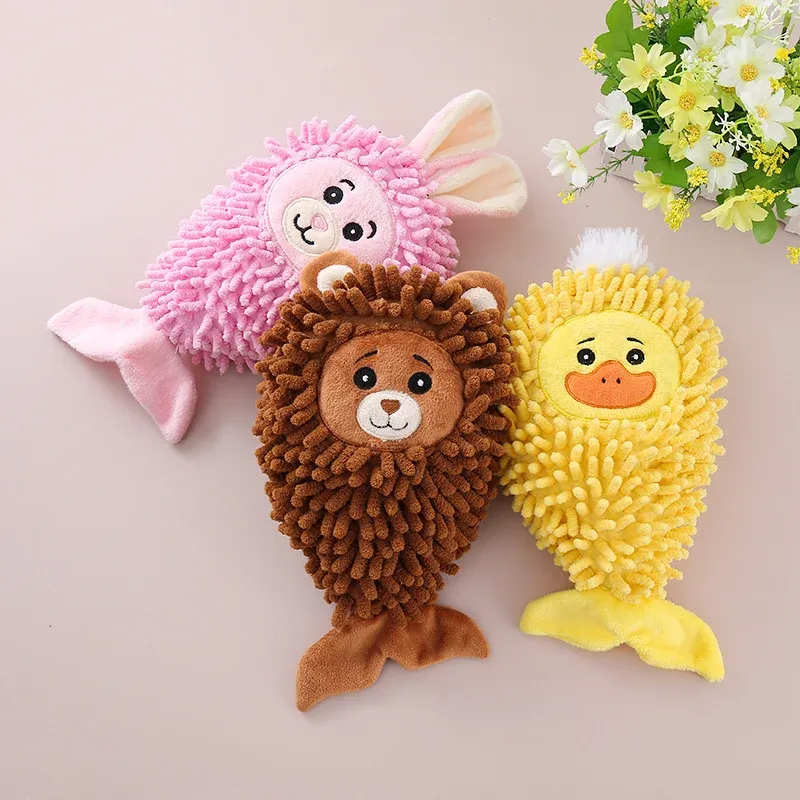 Mermaid Tail Animals Plush Dog Toys wholesale from Lanshine Pet