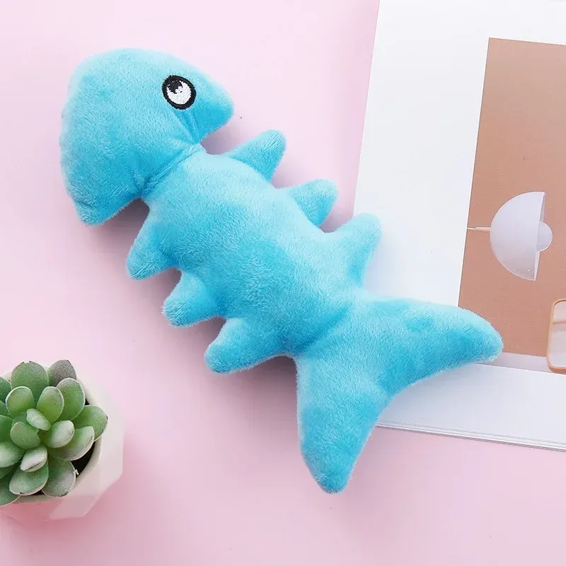 Fish Bone Plush Dog Toy - photo 4
