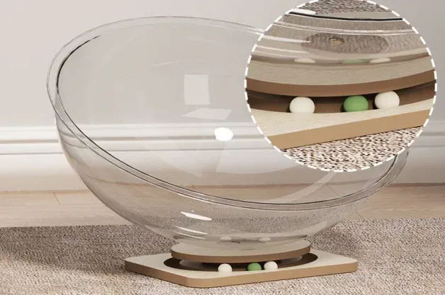 Space-Capsule Turntable Cat Bed - photo 4