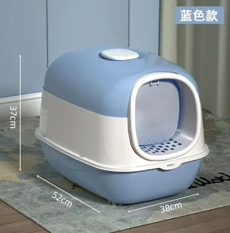 Single-Door Fully Enclosed Litter Box wholesale pet product from Lanshine Pet