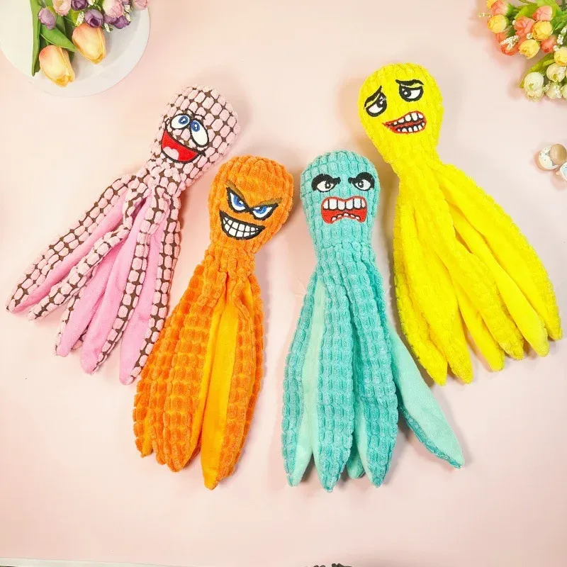 Silly Long-Leg Octopus Plush Dog Toy wholesale from Lanshine Pet