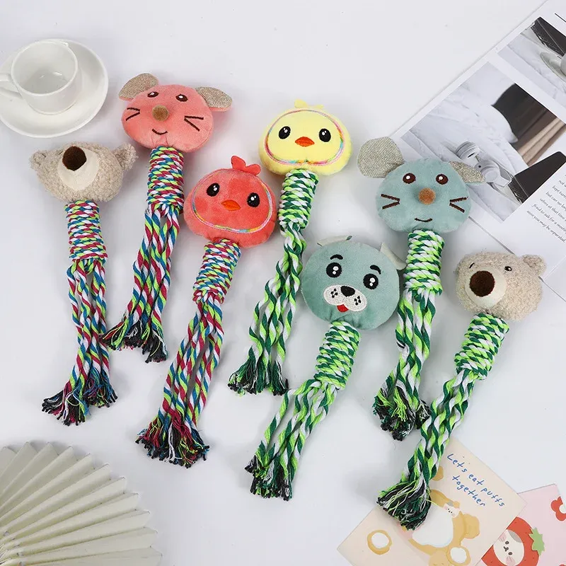 Colorful Rope Pull Animals Dog Toys - photo 1