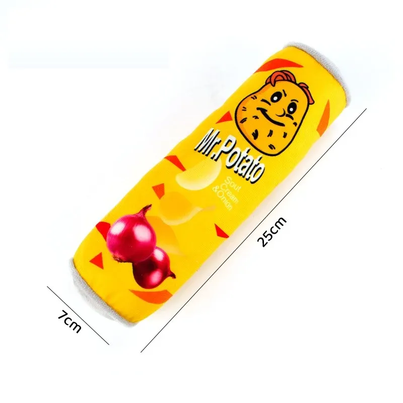 Potato Chips Can Plush Dog Toy - photo 1